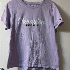 Champion Women's Purple Short Sleeve Tee